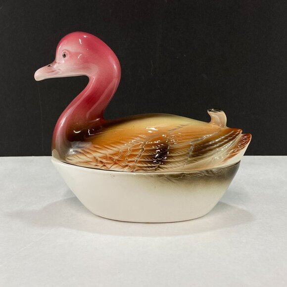 Vintage Nippon Yoko Boeki Duck Candy Box - Picture 1 of 11